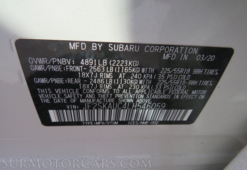 2020 Subaru Forester - Image 51