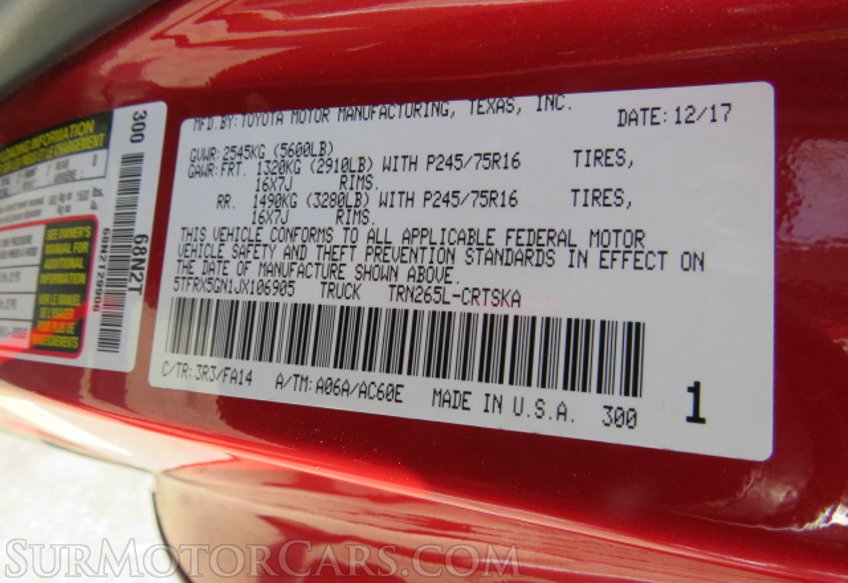 2018 Toyota Tacoma - Image 44