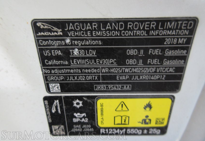 2018 Jaguar F-PACE - Image 76