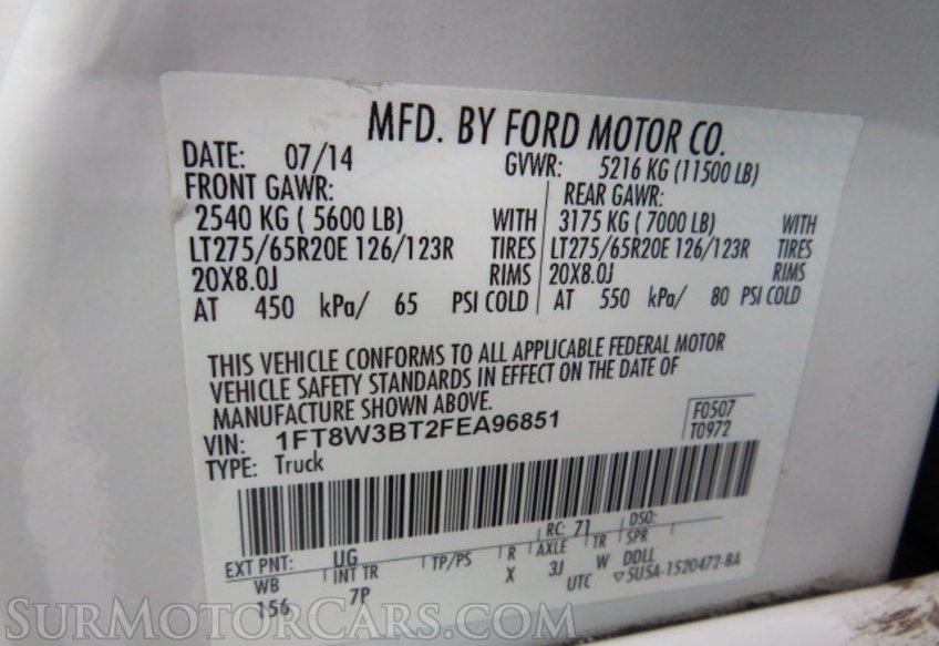 2015 Ford Super Duty F-350 SRW - Image 55