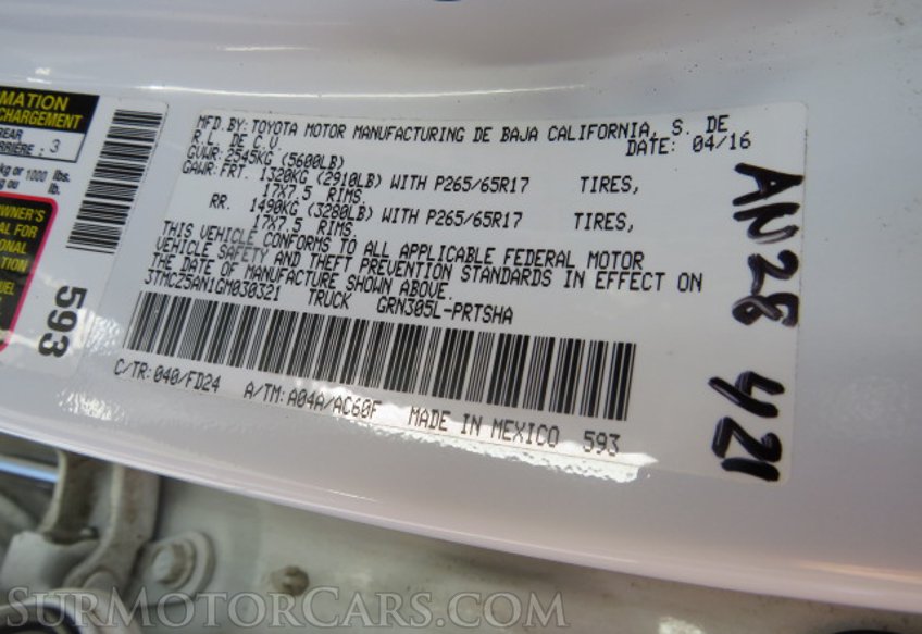 2016 Toyota Tacoma - Image 51