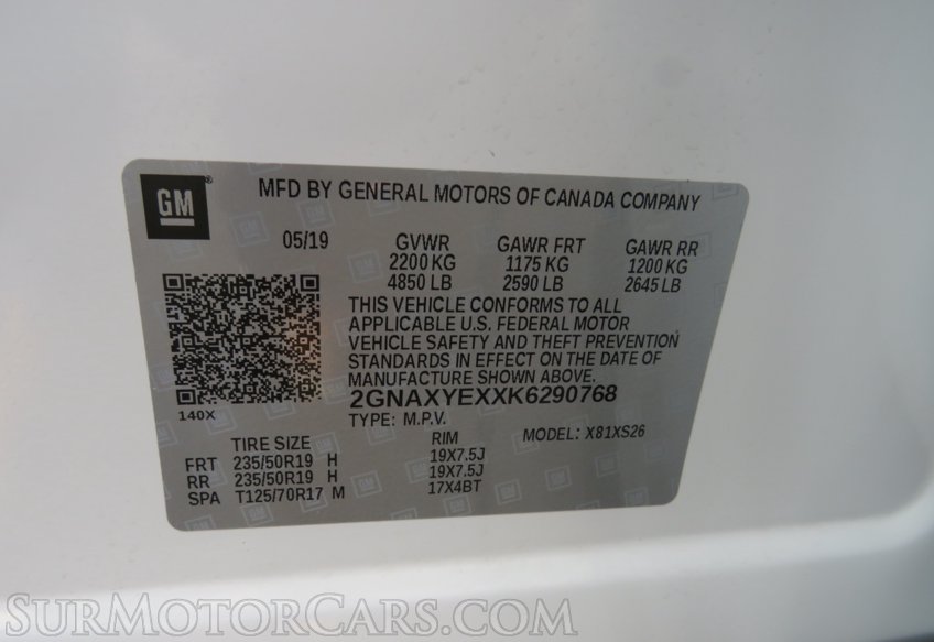 2019 Chevrolet Equinox - Image 59