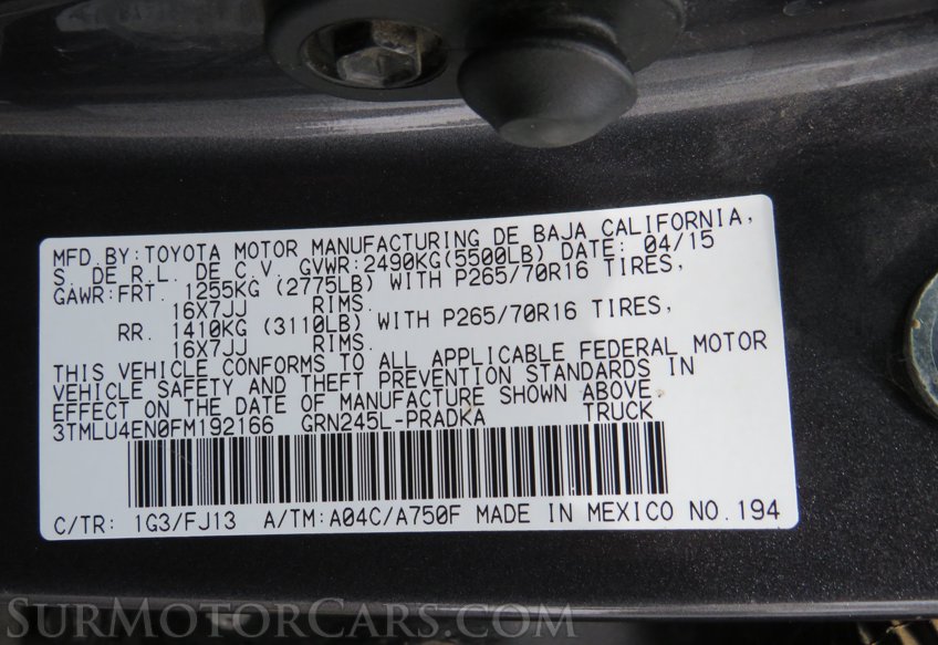 2015 Toyota Tacoma - Image 57