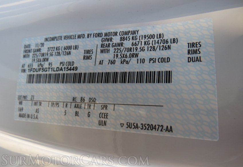 2020 Ford Super Duty F-550 DRW - Image 47