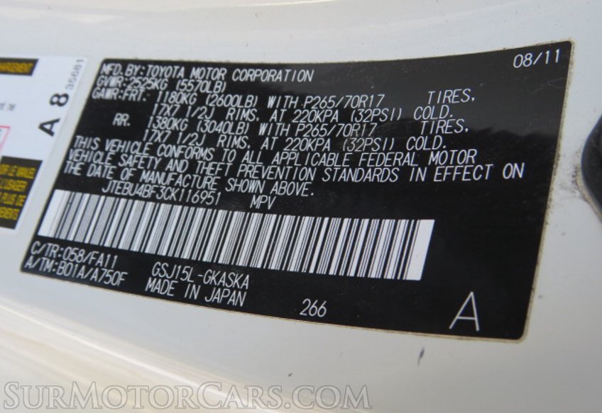 2012 Toyota FJ Cruiser - Image 47