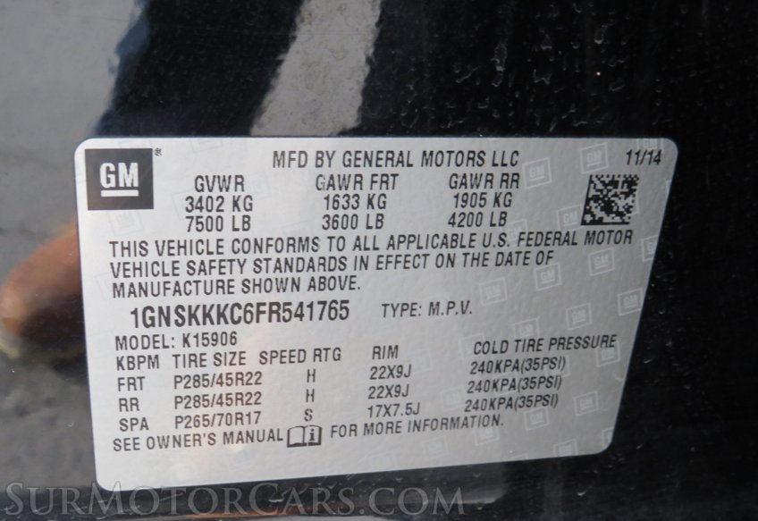 2015 Chevrolet Suburban - Image 59