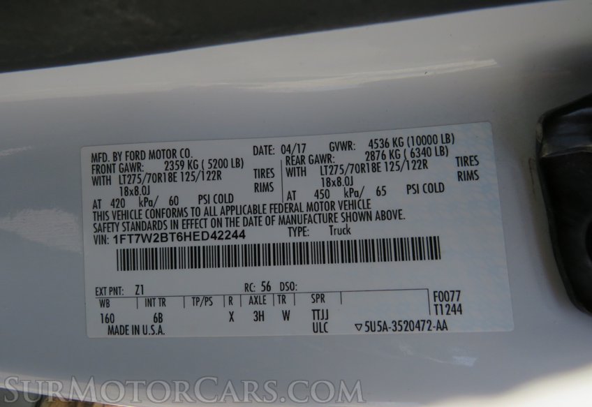 2017 Ford Super Duty F-250 SRW - Image 68