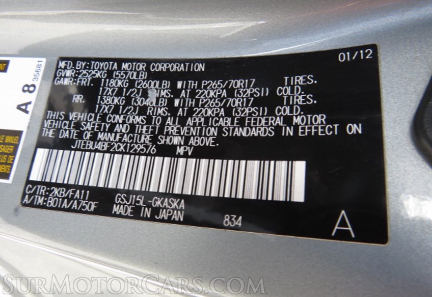 2012 Toyota FJ Cruiser - Image 41