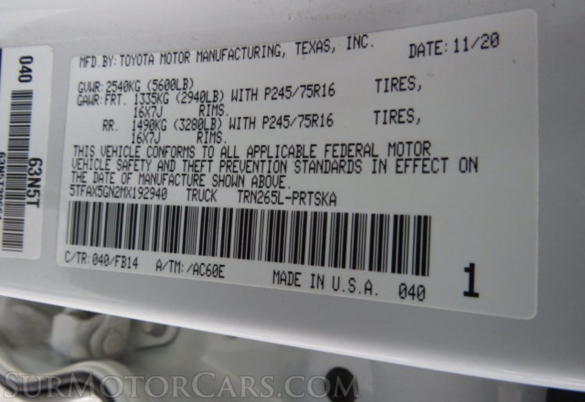 2021 Toyota Tacoma - Image 45