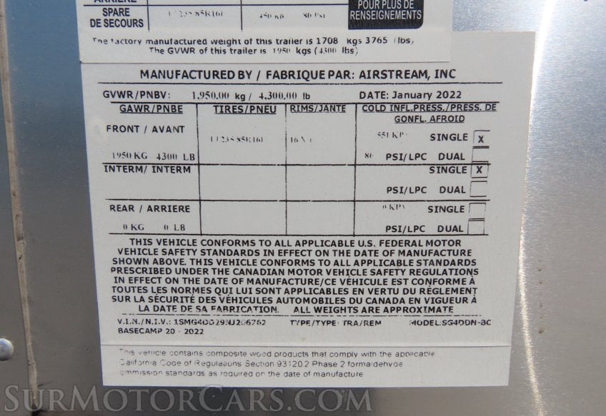 2022 Airstream TRAILER Basecamp - Image 68