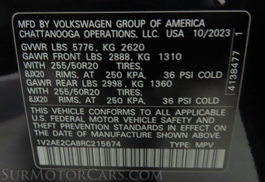 2024 Volkswagen Atlas Cross Sport SEL R-Line - Image 64