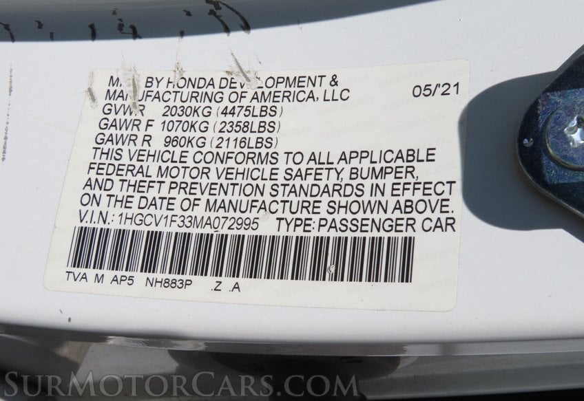 2021 Honda Accord Sport - Image 30