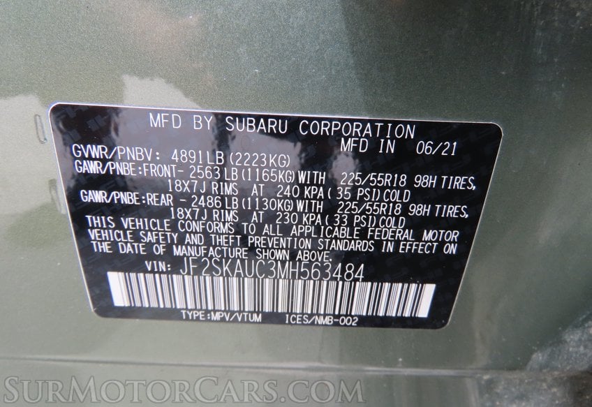 2021 Subaru Forester Limited - Image 56