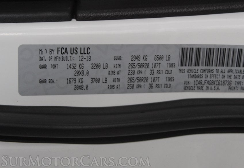 2019 Jeep Grand Cherokee 4x4 - Image 67