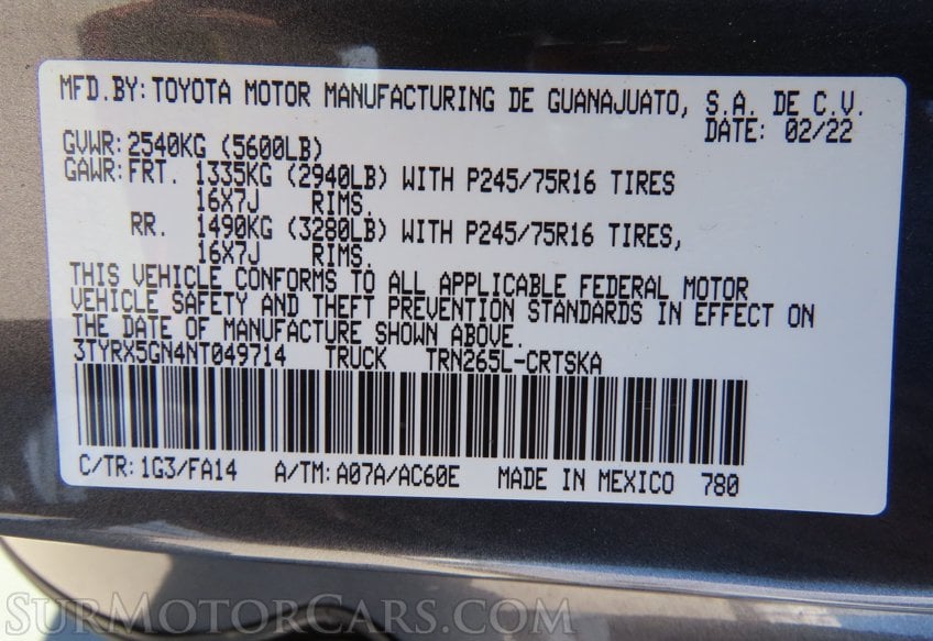 2022 Toyota Tacoma - Image 36
