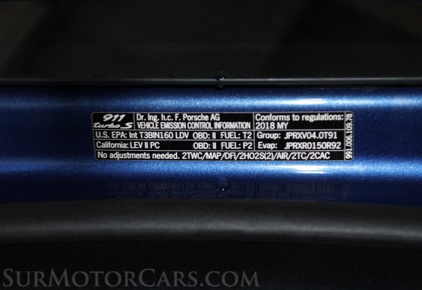 2018 Porsche 911 Turbo S - Image 102