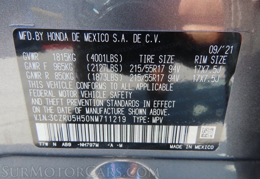 2022 Honda HR-V EX - Image 60