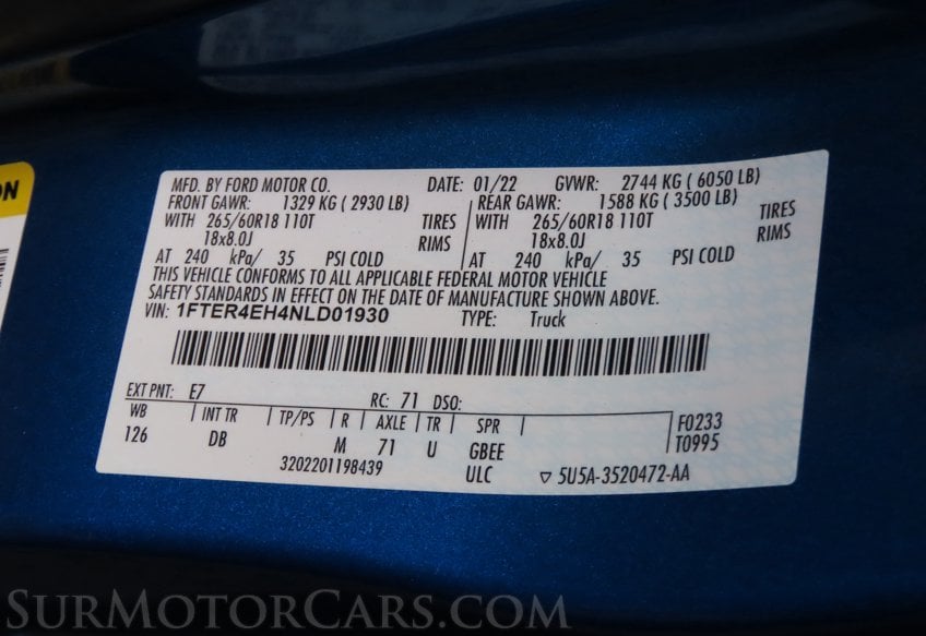 2022 Ford Ranger LARIAT - Image 23