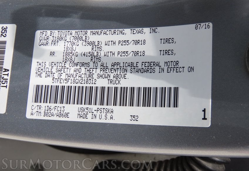 2016 Toyota Tundra SR5 - Image 45