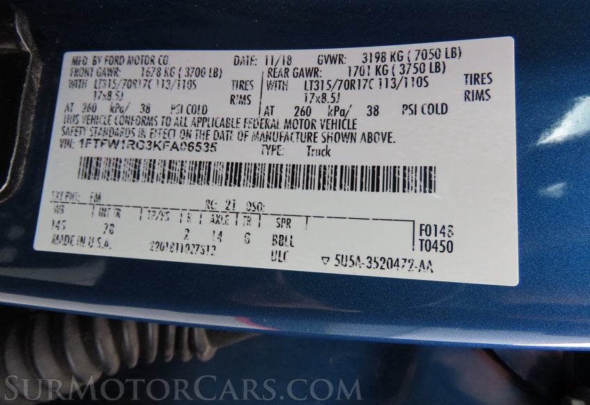 2019 Ford F-150 Raptor - Image 37