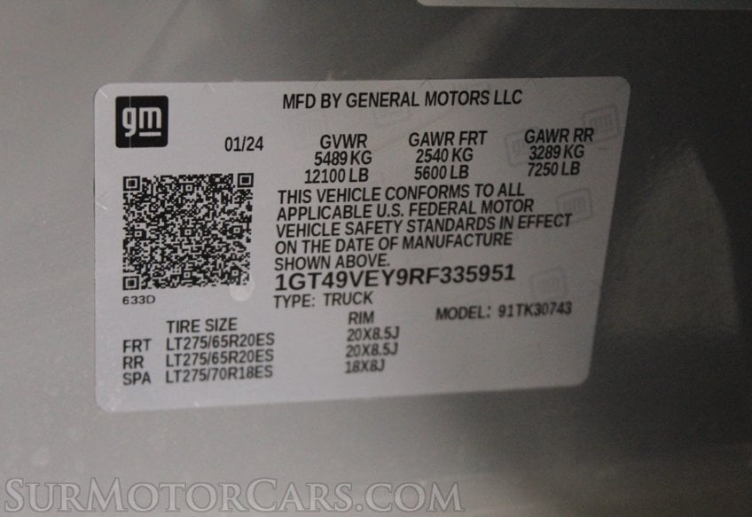 2024 GMC Sierra 3500HD 4x4 AT4 - Image 72
