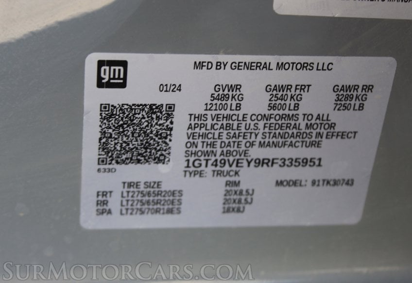 2024 GMC Sierra 3500HD 4x4 AT4 - Image 74