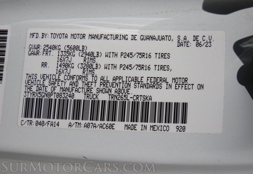 2023 Toyota Tacoma SR - Image 34