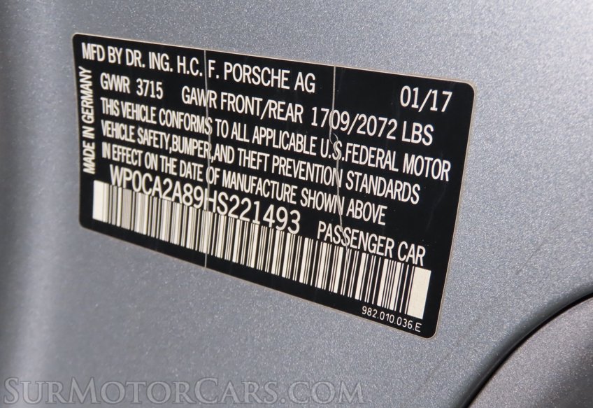 2017 Porsche 718 Boxster - Image 18