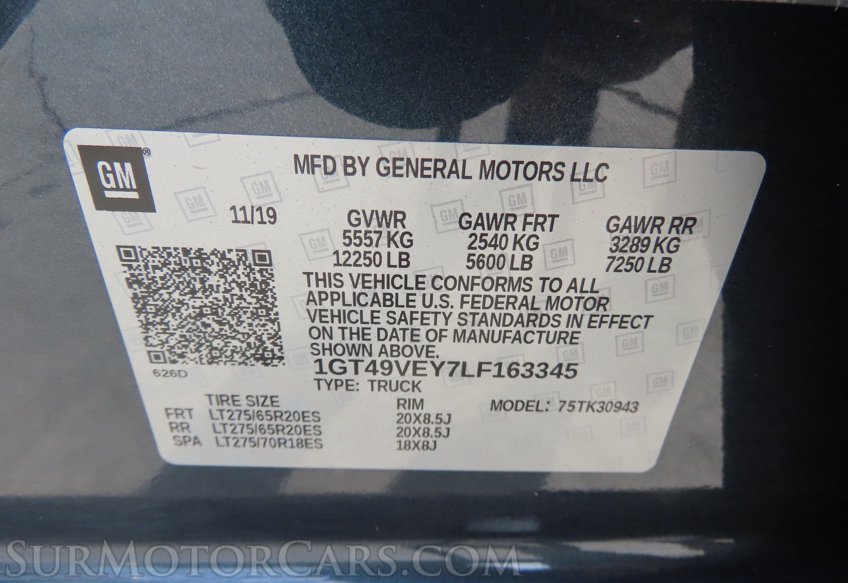 2020 GMC Sierra 3500HD AT4 - Image 60