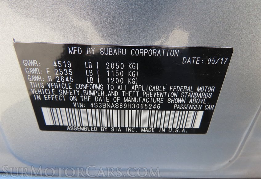 2017 Subaru Legacy Sport - Image 53