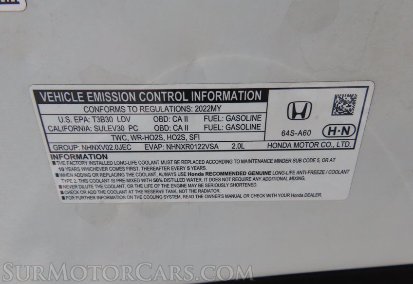 2022 Honda Civic Sport - Image 56