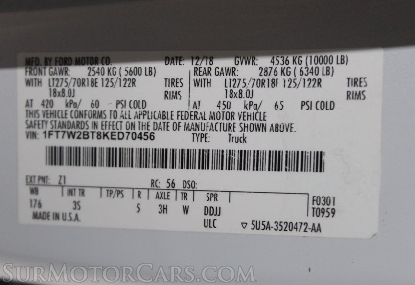 2019 Ford F-250 Super Duty 4x4 - Image 78