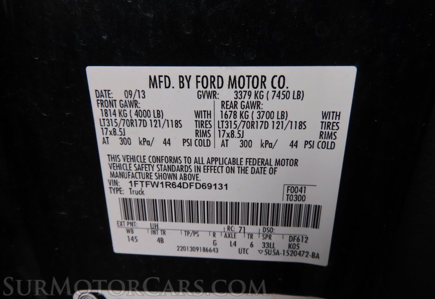 2013 Ford F-150 SVT Raptor - Image 62