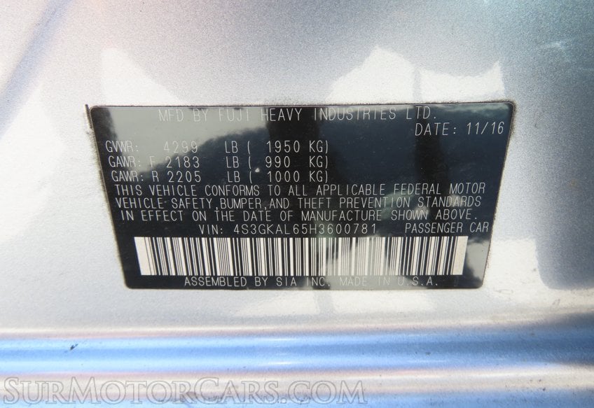 2017 Subaru Impreza Sport - Image 33