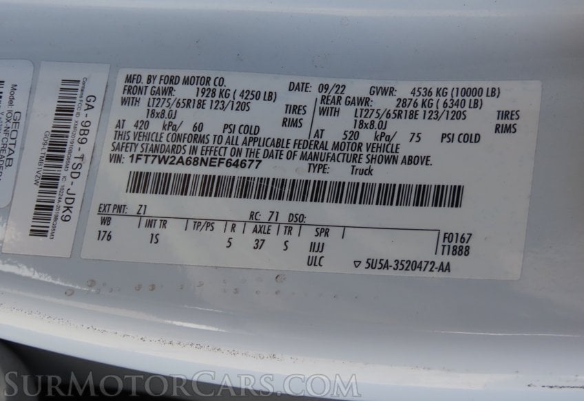 2022 Ford F-250 Super Duty XL - Image 54