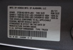 2021 Honda Ridgeline AWD Sport - Image 38