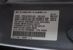 2021 Honda Ridgeline AWD Sport - Image 53