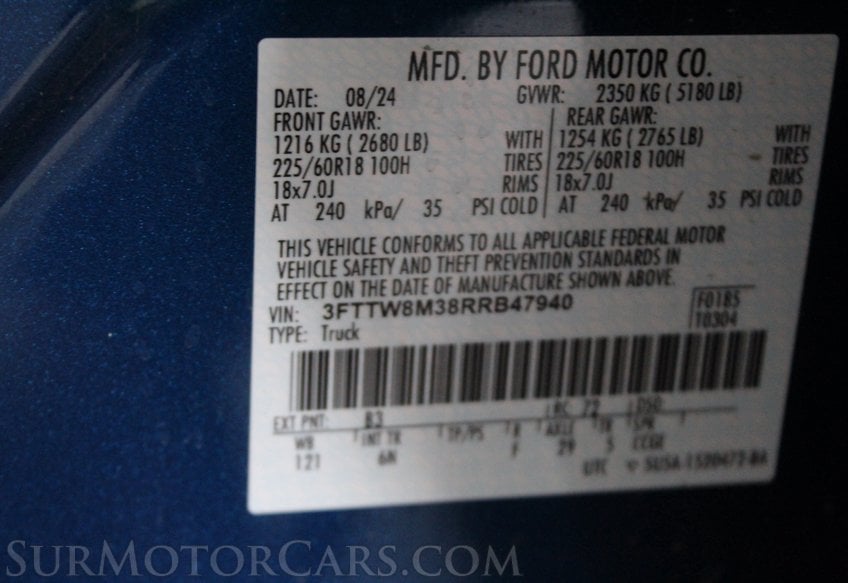 2024 Ford Maverick Lariat Hybrid - Image 50