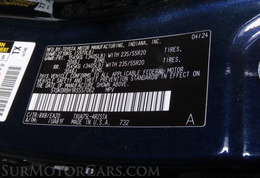 2024 Toyota Highlander XSE AWD - Image 57