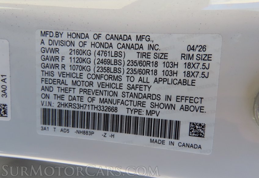 2026 Honda CR-V EX-L - Image 55