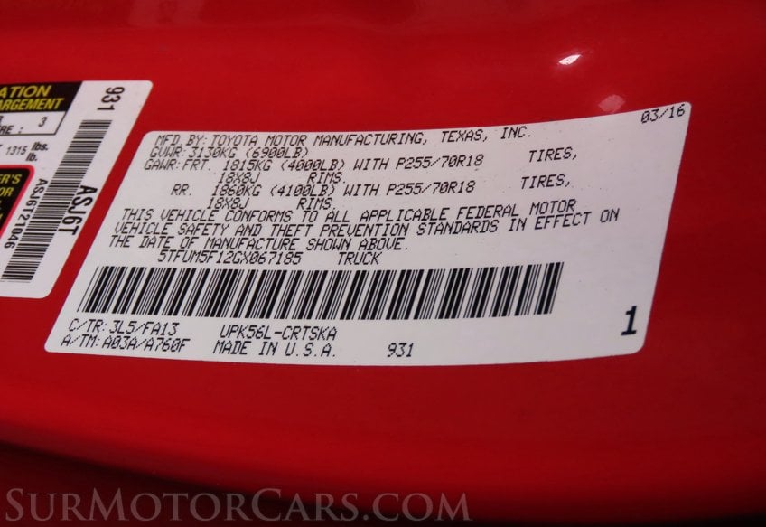 2016 Toyota Tundra SR - Image 26