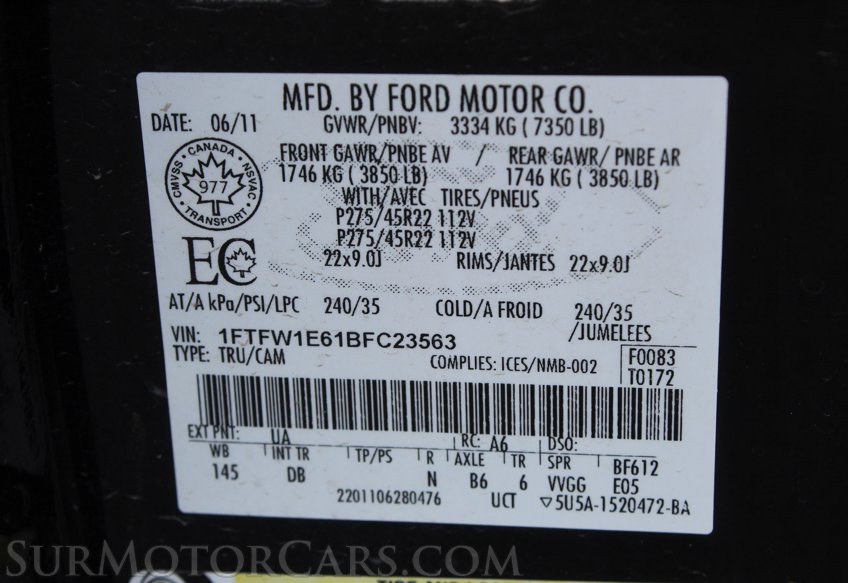 2011 Ford F-150 Harley Davison - Image 82