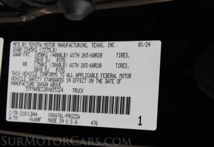 2024 Toyota Tundra 1794 Edition - Image 74