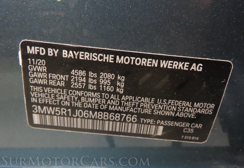 2021 BMW 3 Series 330i - Image 57
