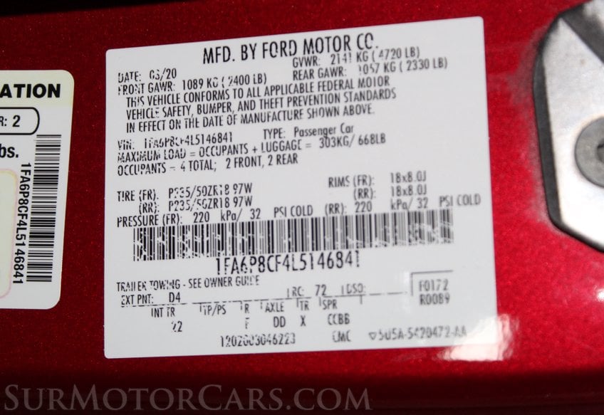 2020 Ford Mustang - Image 58
