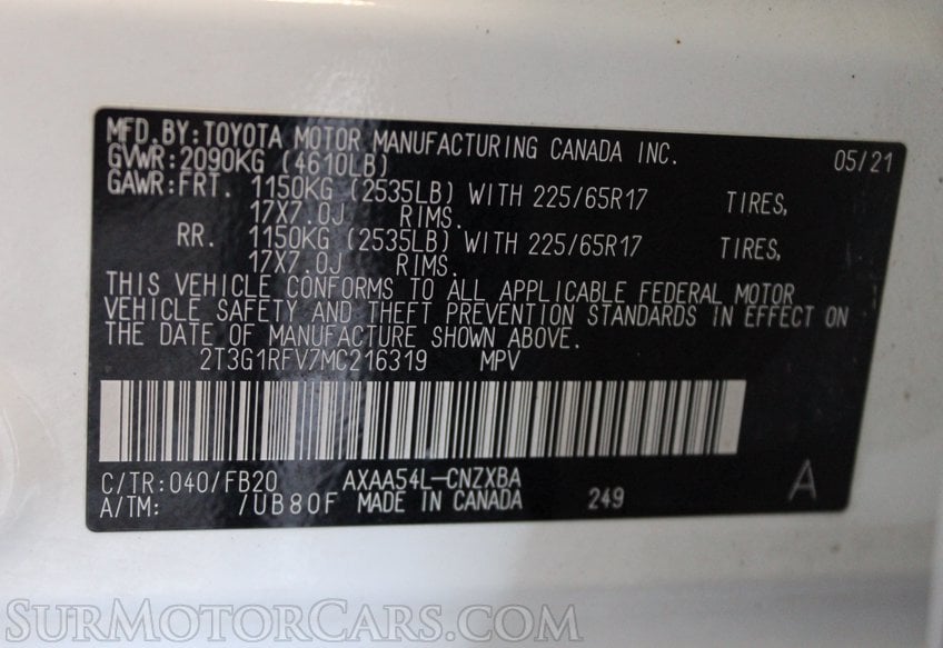 2021 Toyota RAV4 AWD - Image 55