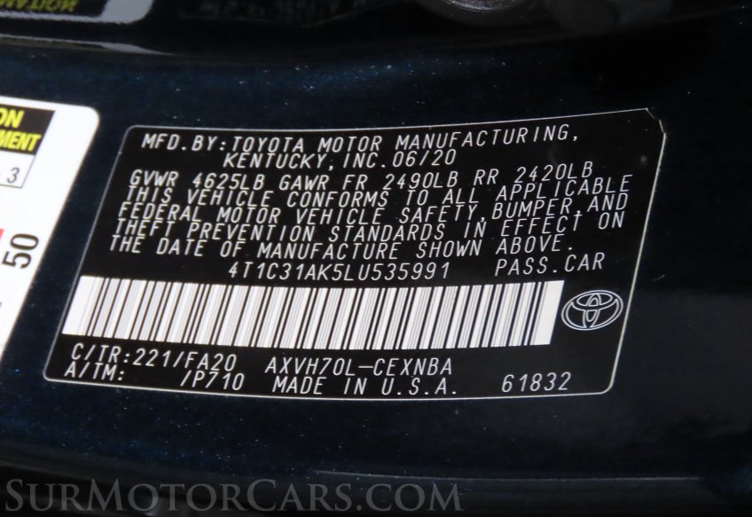 2020 Toyota Camry Hybrid LE - Image 29
