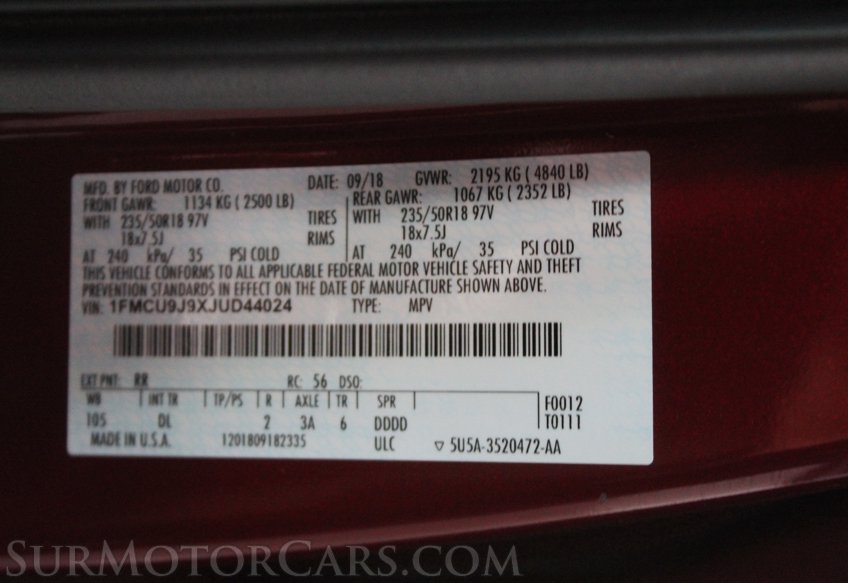 2018 Ford Escape Titanium - Image 64
