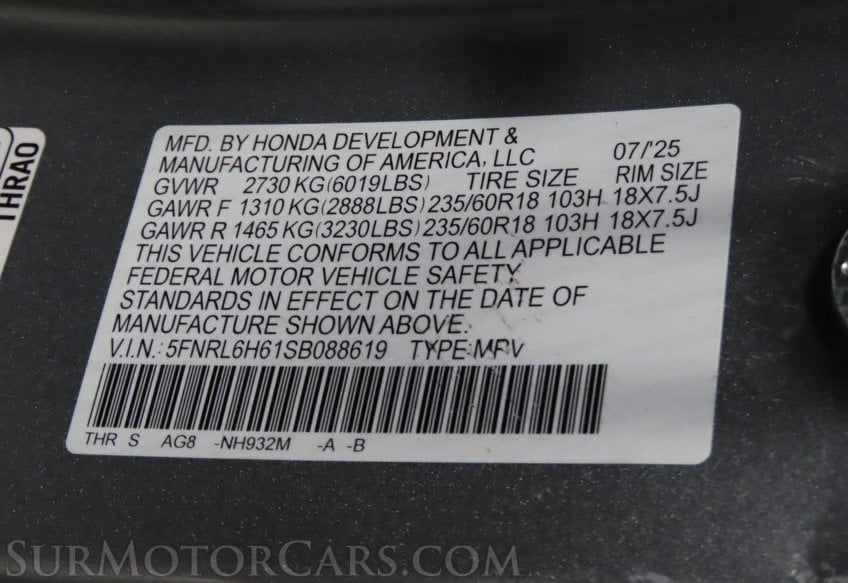 2025 Honda Odyssey EX-L - Image 34