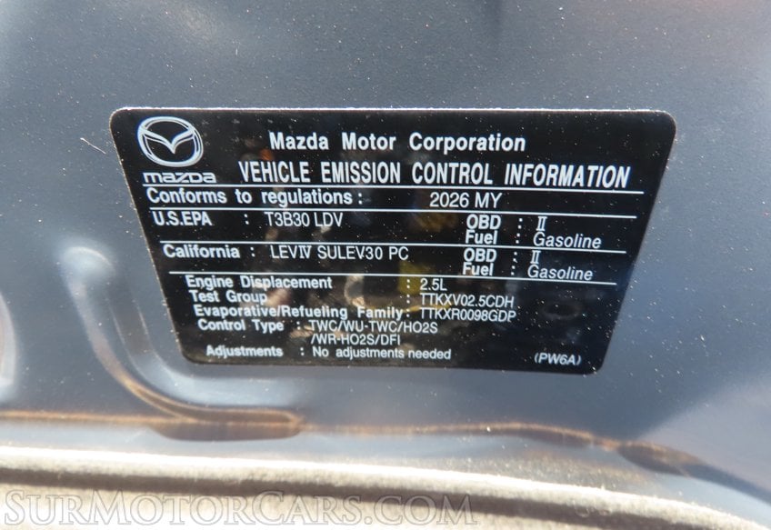2026 Mazda Mazda3 Hatchback  S Carbon Edition - Image 47
